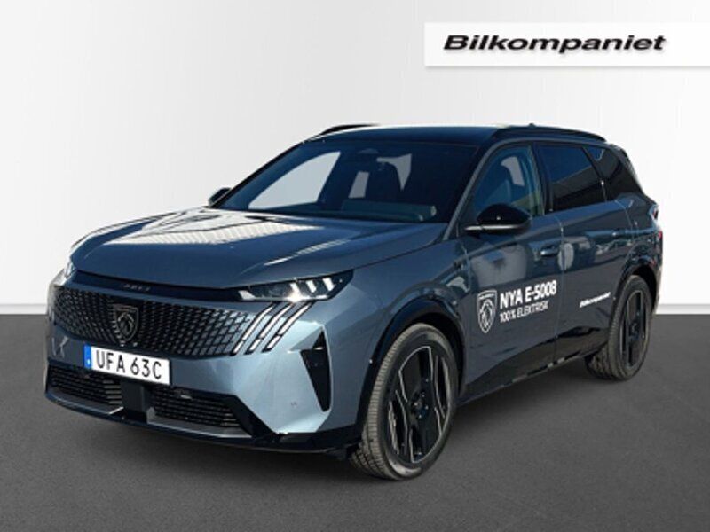 Blå Begagnad 2024 Peugeot e-5008 GTi SUV | 539 500 kr - Bild 1/3