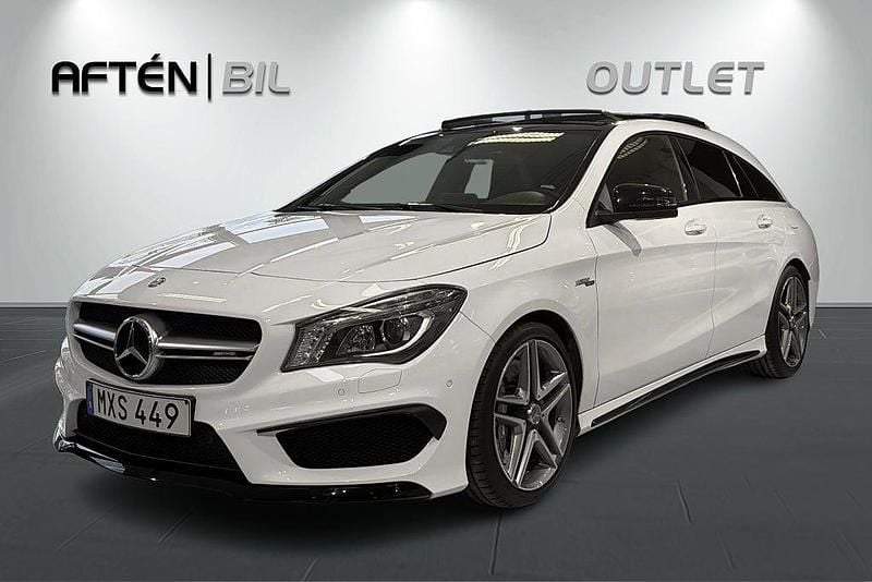 Begagnad Mercedes CLA45 AMG Shooting Brake AMG 2016 Vit Kombi