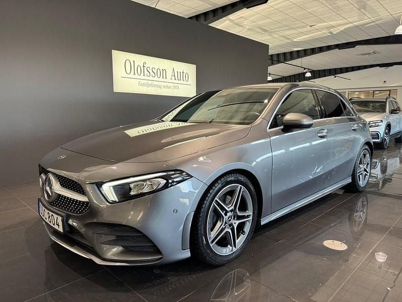 Begagnad Mercedes A200 AMG 163 HK (119 kW) 2018 Mörkgrå Halvkombi