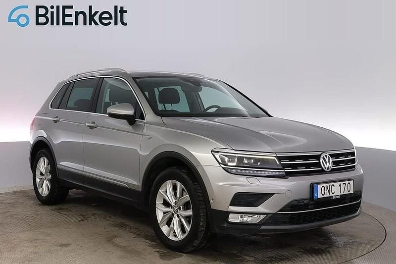 Silver Begagnad 2017 VW Tiguan GT SUV | 259 800 kr (Bra pris) - Bild 1/4