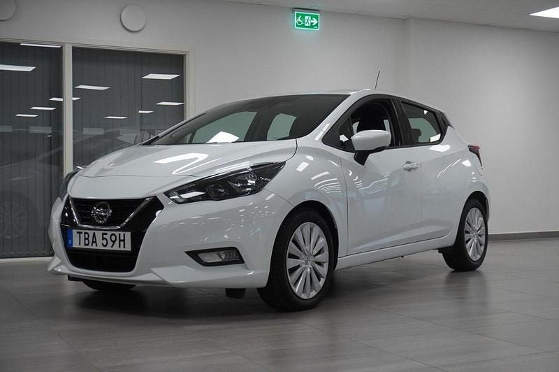 Vit Begagnad 2022 Nissan Micra Acenta Halvkombi | 169 900 kr (Marknadspris) - Bild 1/4