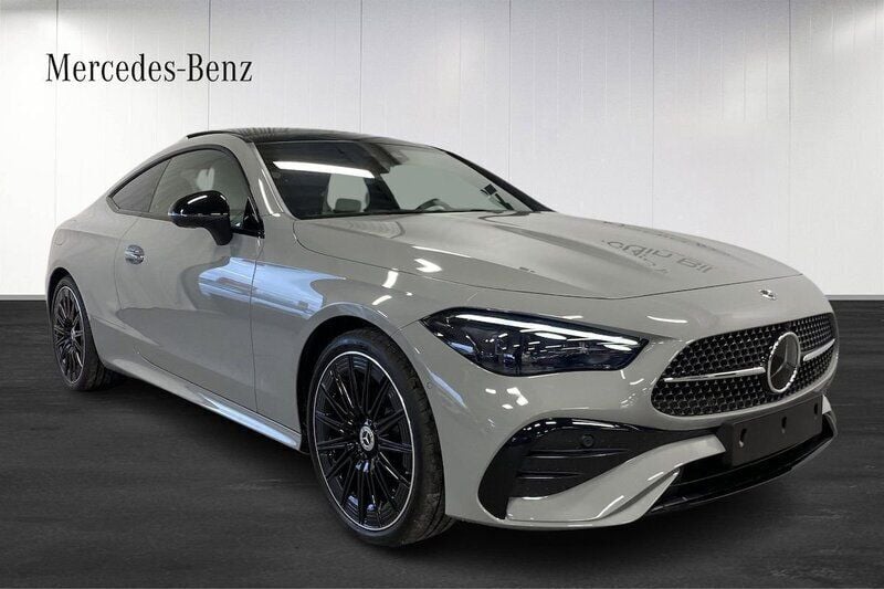 Grå Ny 2024 Mercedes CLE220 AMG Line Premium Plus Sportkupé | 858 950 kr - Bild 1/4