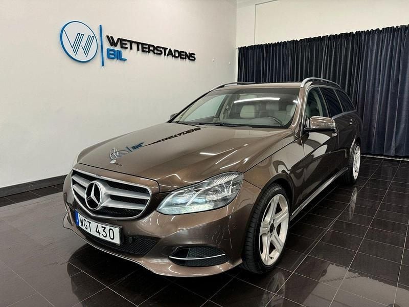 Ljusbrun (brun) Begagnad 2014 Mercedes E220 Avantgarde Kombi | 104 900 kr (Superpris) - Bild 1/4