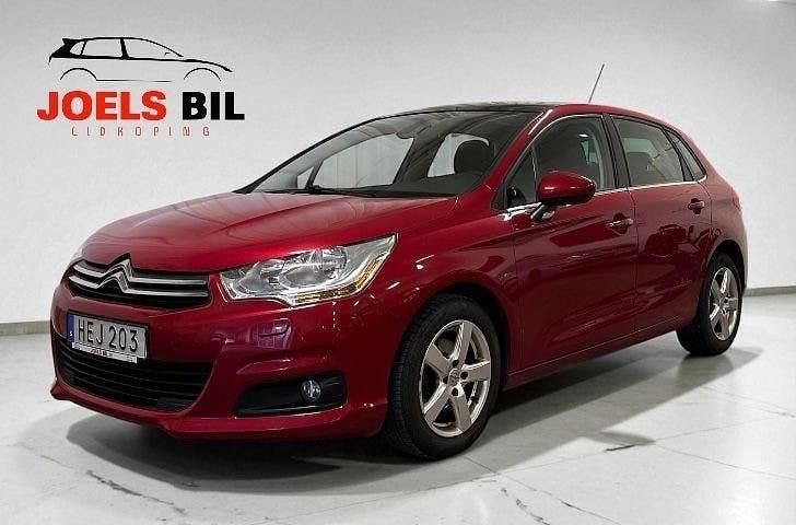 Röd Begagnad 2014 Citroën C4 Halvkombi | 49 900 kr (Marknadspris) - Bild 1/4
