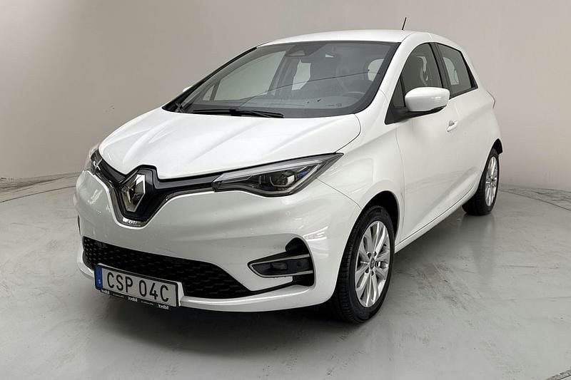Vit Begagnad 2021 Renault Zoe Zen Halvkombi | 144 000 kr (Marknadspris) - Bild 1/4