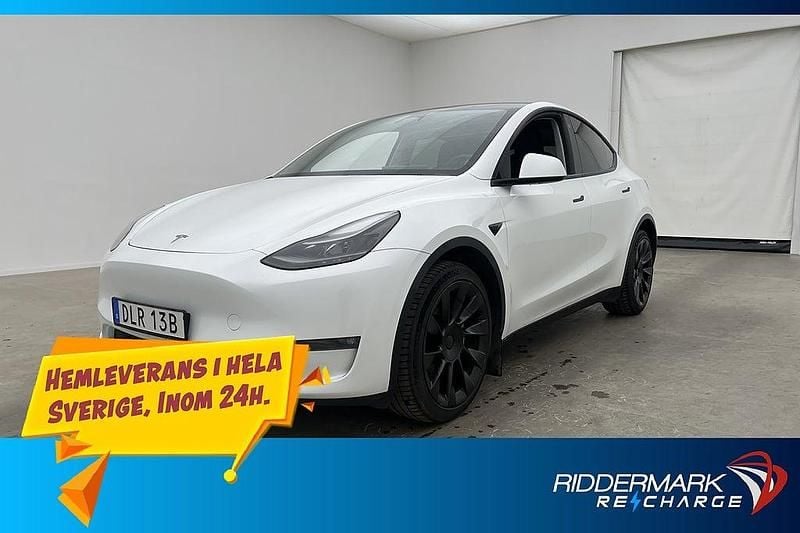 Vit Begagnad 2023 Tesla Model Y Long Range AWD SUV | 399 700 kr (Bra pris) - Bild 1/3