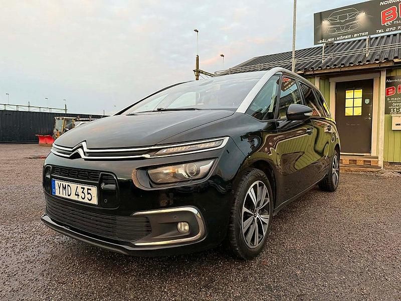 Svart Begagnad 2017 Citroën Grand C4 Picasso Minibuss | 64 900 kr (Dyr) - Bild 1/4