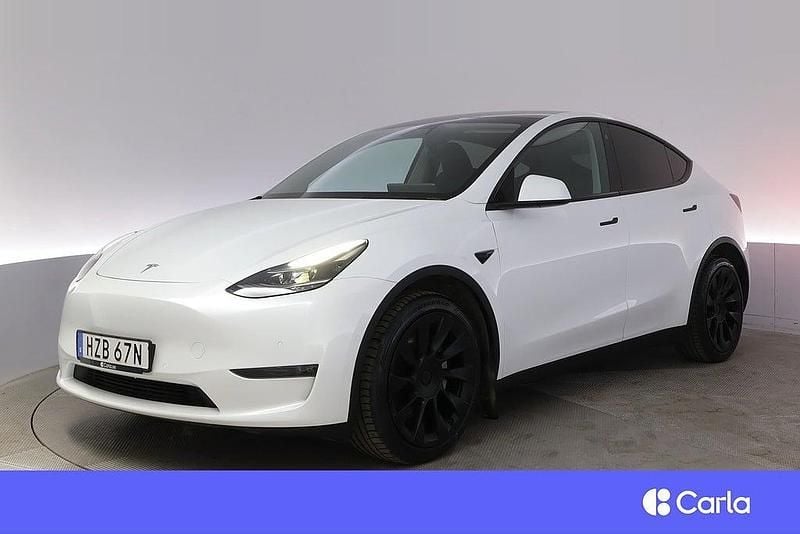 Vit Begagnad 2022 Tesla Model Y Long Range AWD SUV | 371 900 kr (Bra pris) - Bild 1/4