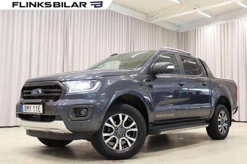 Grå Begagnad 2021 Ford Ranger Wildtrack Pickup | 399 900 kr (Marknadspris) - Bild 1/4