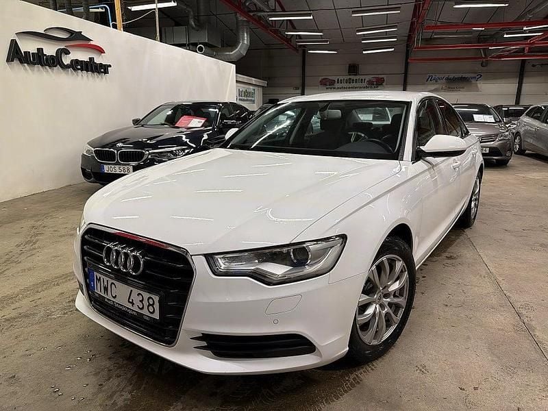 Vit Begagnad 2013 Audi A6 Proline Sedan | 134 900 kr (Marknadspris) - Bild 1/4