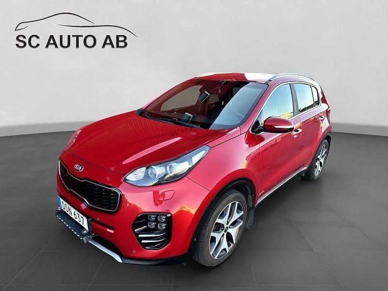 Röd Begagnad 2016 Kia Sportage GT-Line SUV | 139 900 kr (Marknadspris) - Bild 1/4