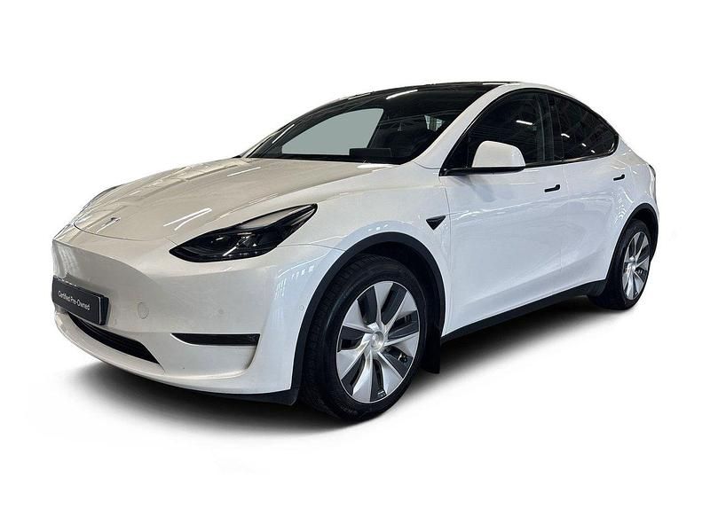 Vit Begagnad 2022 Tesla Model Y SUV | 403 500 kr (Marknadspris) - Bild 1/4