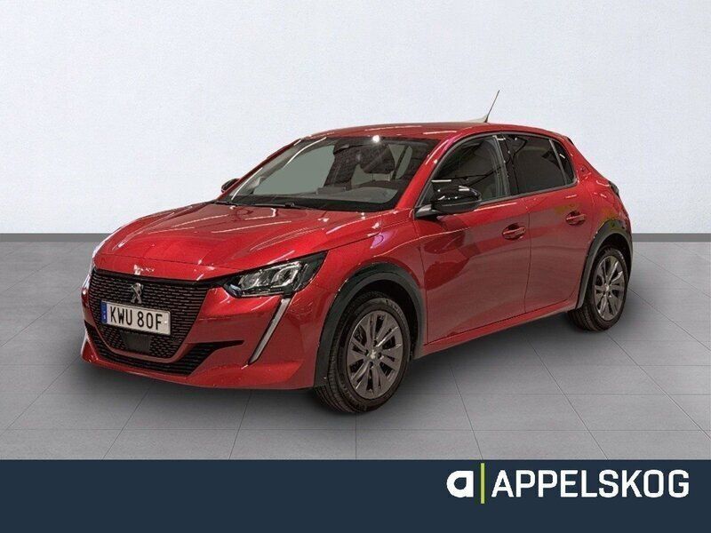 Röd Begagnad 2022 Peugeot e-208 Allure Halvkombi | 219 000 kr (Lite dyr) - Bild 1/4