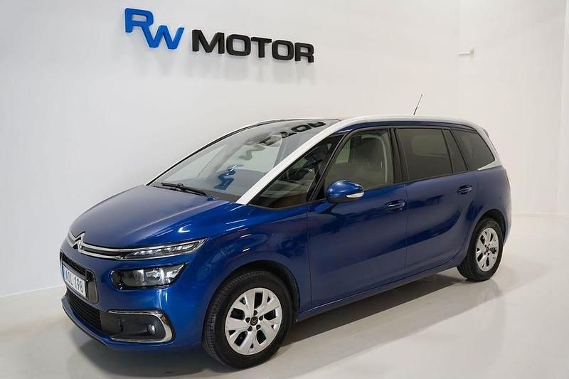 Begagnad Citroën C4 SpaceTourer Shine 131 HK (96 kW) 2018 Blå Minibuss