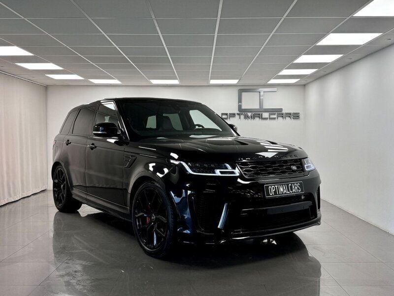Svart Begagnad 2021 Land Rover Range Rover Sport SVR SUV | 1 219 900 kr - Bild 1/4