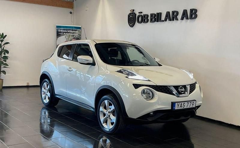 Vit Begagnad 2015 Nissan Juke SUV | 109 900 kr (Lite dyr) - Bild 1/4