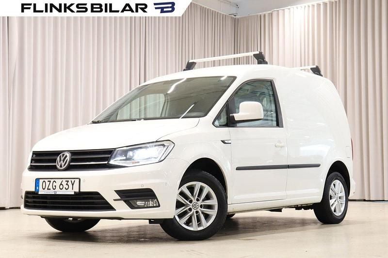 Vit Begagnad 2020 VW Caddy Minibuss | 169 900 kr (Lite dyr) - Bild 1/4