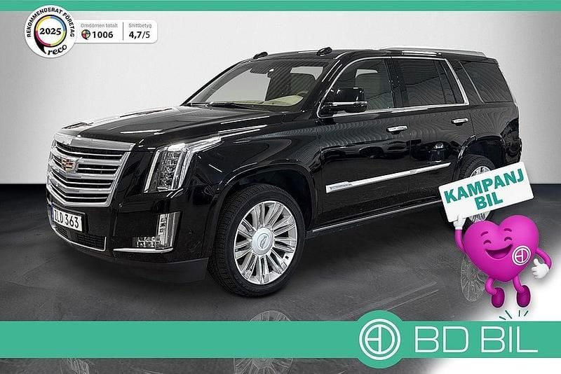 Svart Begagnad 2017 Cadillac Escalade SUV | 569 900 kr (Marknadspris) - Bild 1/3