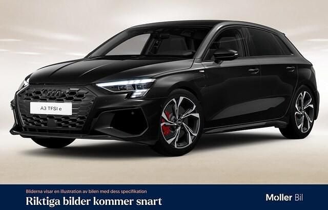 Mytsvart metallic Begagnad 2022 Audi A3 Sportback e-tron S-Line Halvkombi | 309 900 kr (Marknadspris) - Bild 1/4