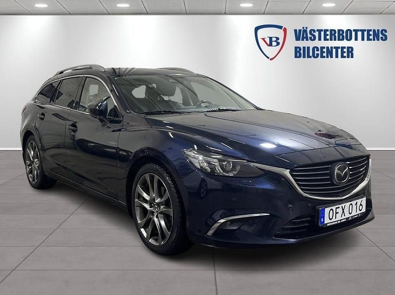 Blå Begagnad 2016 Mazda 6 Kombi | 159 900 kr (Marknadspris) - Bild 1/4