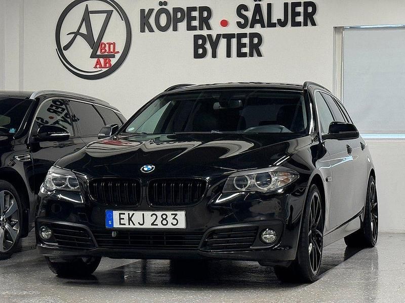 Svart Begagnad 2016 BMW 520 Kombi | 169 900 kr (Bra pris) - Bild 1/4
