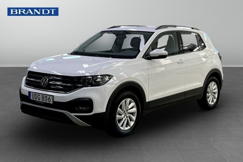 Vit Begagnad 2022 VW T-Cross SUV | 189 900 kr (Marknadspris) - Bild 1/4