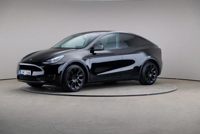 Svart Begagnad 2022 Tesla Model Y Long Range SUV | 379 000 kr - Bild 1/4