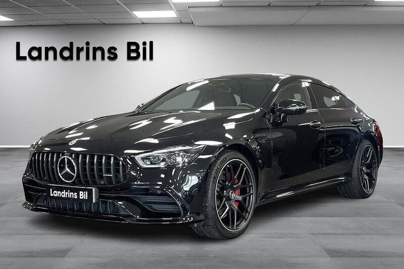 Svart (obsidiansvart metallic) Begagnad 2022 Mercedes AMG GT 43 Premium Sportkupé | 799 000 kr (Bra pris) - Bild 1/4