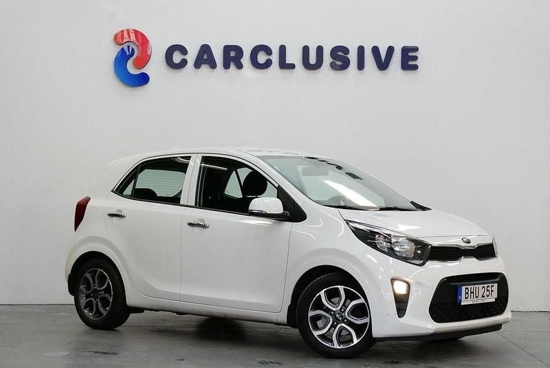 Vit Begagnad 2020 Kia Picanto Advance Halvkombi | 129 900 kr (Marknadspris) - Bild 1/4
