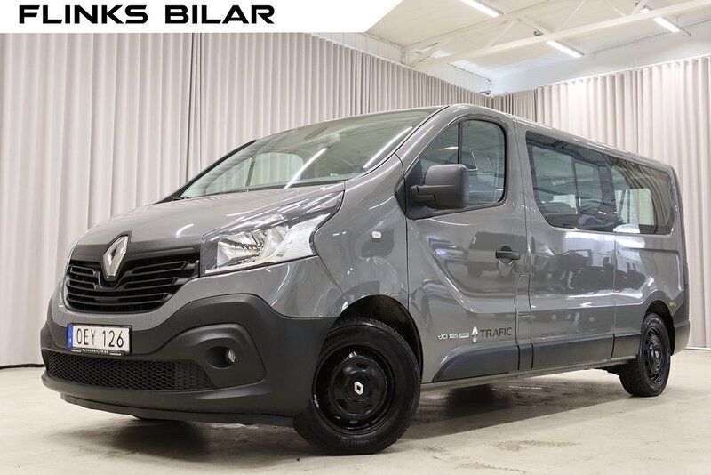 Mörkgrå (grå) Begagnad 2016 Renault Trafic Van | 249 900 kr - Bild 1/4