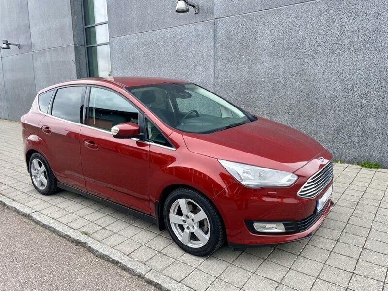 Röd Begagnad 2016 Ford C-MAX Titanium Minibuss | 69 000 kr (Marknadspris) - Bild 1/4