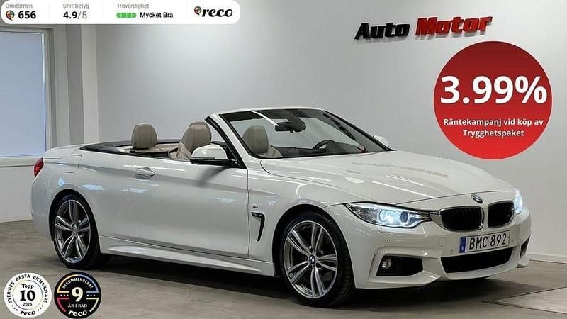 Vit Begagnad 2015 BMW 428 M Sport Cab | 269 900 kr (Lite dyr) - Bild 1/3