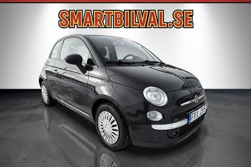 Begagnad Fiat 500 Lounge 69 HK (50 kW) 2013 Svart Halvkombi