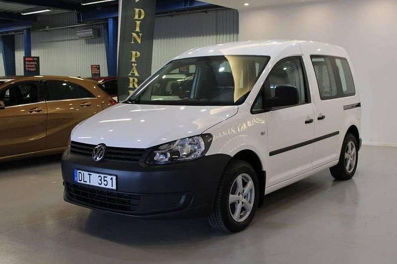 Begagnad VW Caddy 109 HK (80 kW) 2013 Vit Minibuss