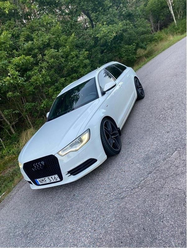 Vit Begagnad 2013 Audi A6 S-Line Kombi | 105 000 kr (Bra pris) - Bild 1/4