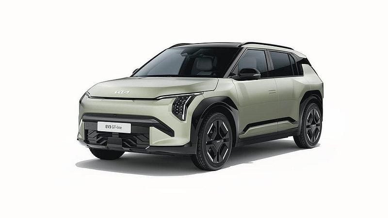 Svart Ny 2025 Kia EV3 GT-Line SUV | 539 900 kr (Marknadspris) - Bild 1/4