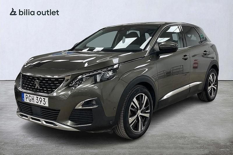 Grå Begagnad 2017 Peugeot 3008 Allure SUV | 184 900 kr (Bra pris) - Bild 1/4