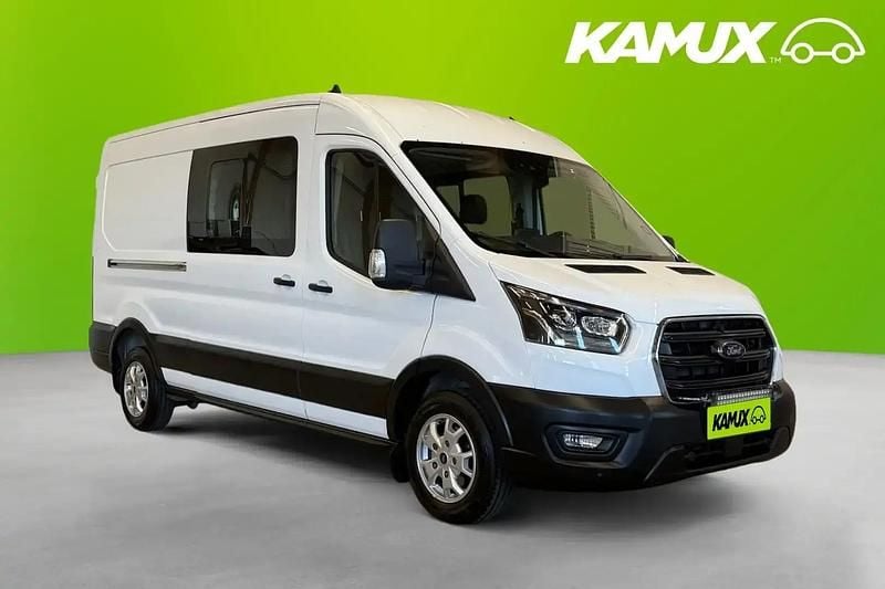 Vit Begagnad 2020 Ford Transit Minibuss | 349 800 kr (Marknadspris) - Bild 1/4