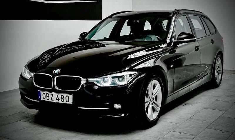 Svart Begagnad 2017 BMW 320 Efficient Dynamics Kombi | 129 000 kr (Bra pris) - Bild 1/4
