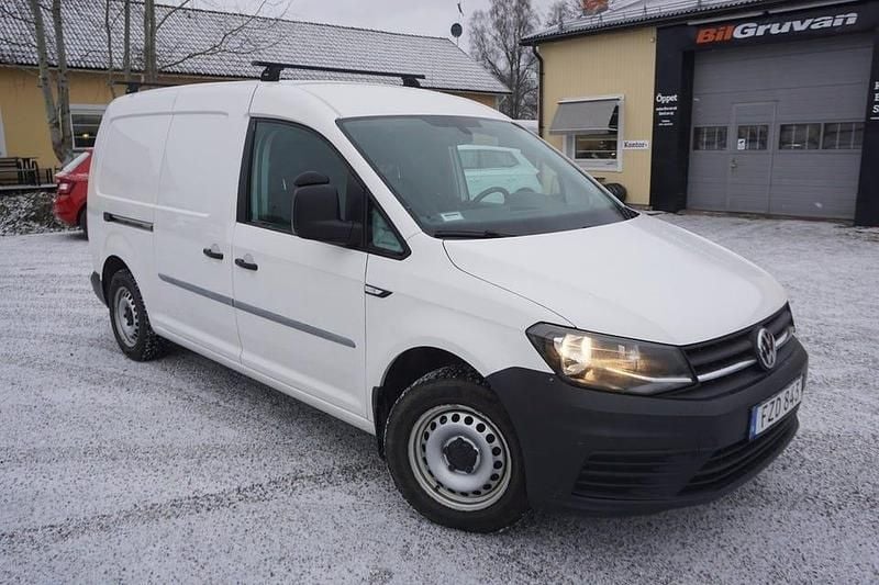 Vit Begagnad 2017 VW Caddy Maxi Minibuss | 119 900 kr (Marknadspris) - Bild 1/4