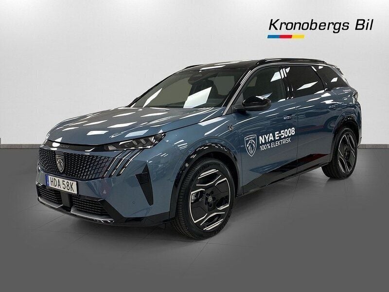 Begagnad Peugeot e-5008 GTi 157 kW (214 HK) 2024 Blå (blå inrago) SUV