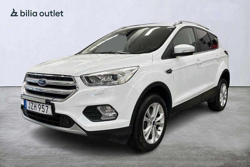 Vit Begagnad 2018 Ford Kuga Titanium SUV | 169 900 kr (Bra pris) - Bild 1/3