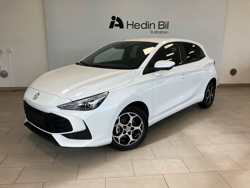 Vit Ny 2024 MG MG3 Luxury Halvkombi | 269 990 kr (Marknadspris) - Bild 1/4