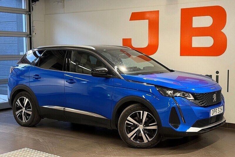 Blå Begagnad 2021 Peugeot 3008 GT SUV | 299 900 kr (Lite dyr) - Bild 1/4