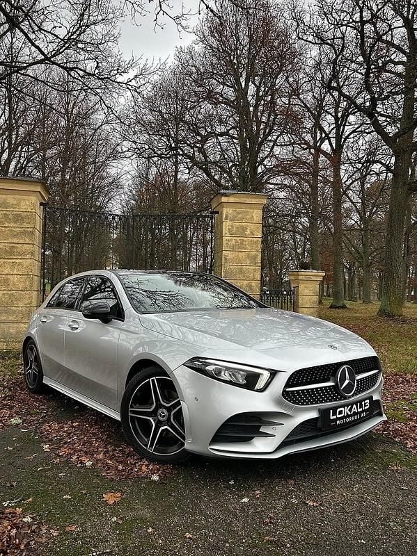 Begagnad Mercedes A180 AMG 116 HK (85 kW) 2018 Silver Halvkombi