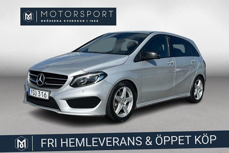 Silver (silver metallic) Begagnad 2016 Mercedes B200 AMG Minibuss | 179 900 kr (Marknadspris) - Bild 1/3