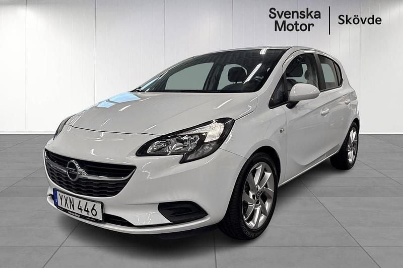 Vit Begagnad 2017 Opel Corsa Enjoy Halvkombi | 99 200 kr (Marknadspris) - Bild 1/4