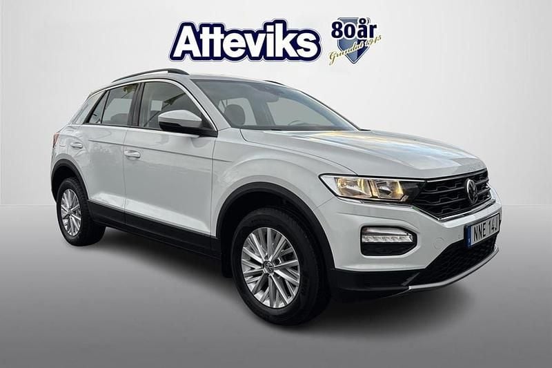 Vit Begagnad 2020 VW T-Roc SUV | 179 900 kr (Marknadspris) - Bild 1/4