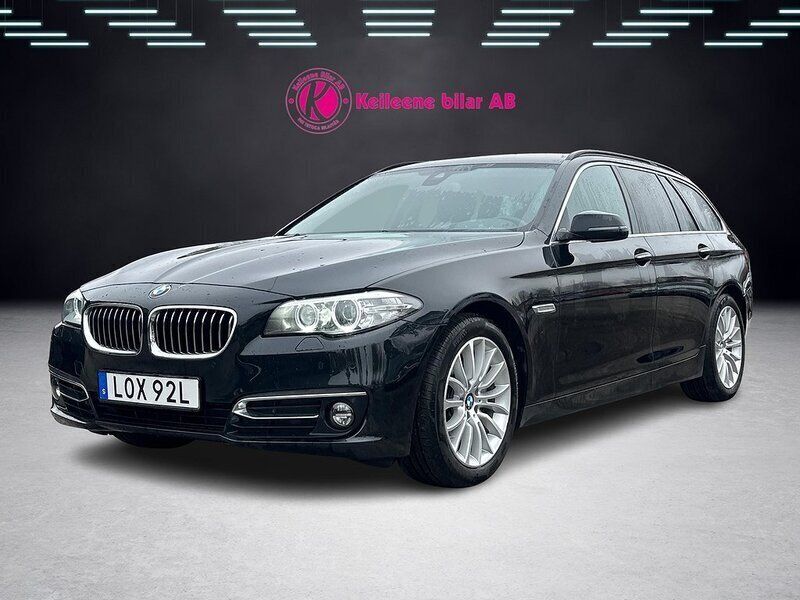 Svart Begagnad 2015 BMW 530 Comfort Edition Kombi | 218 900 kr (Marknadspris) - Bild 1/4