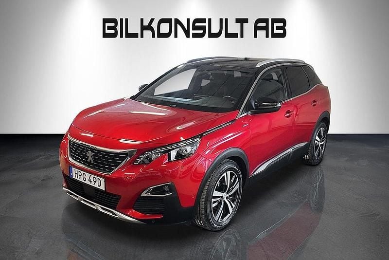 Begagnad Peugeot 3008 Business-Line 181 HK (133 kW) 2019 Röd SUV